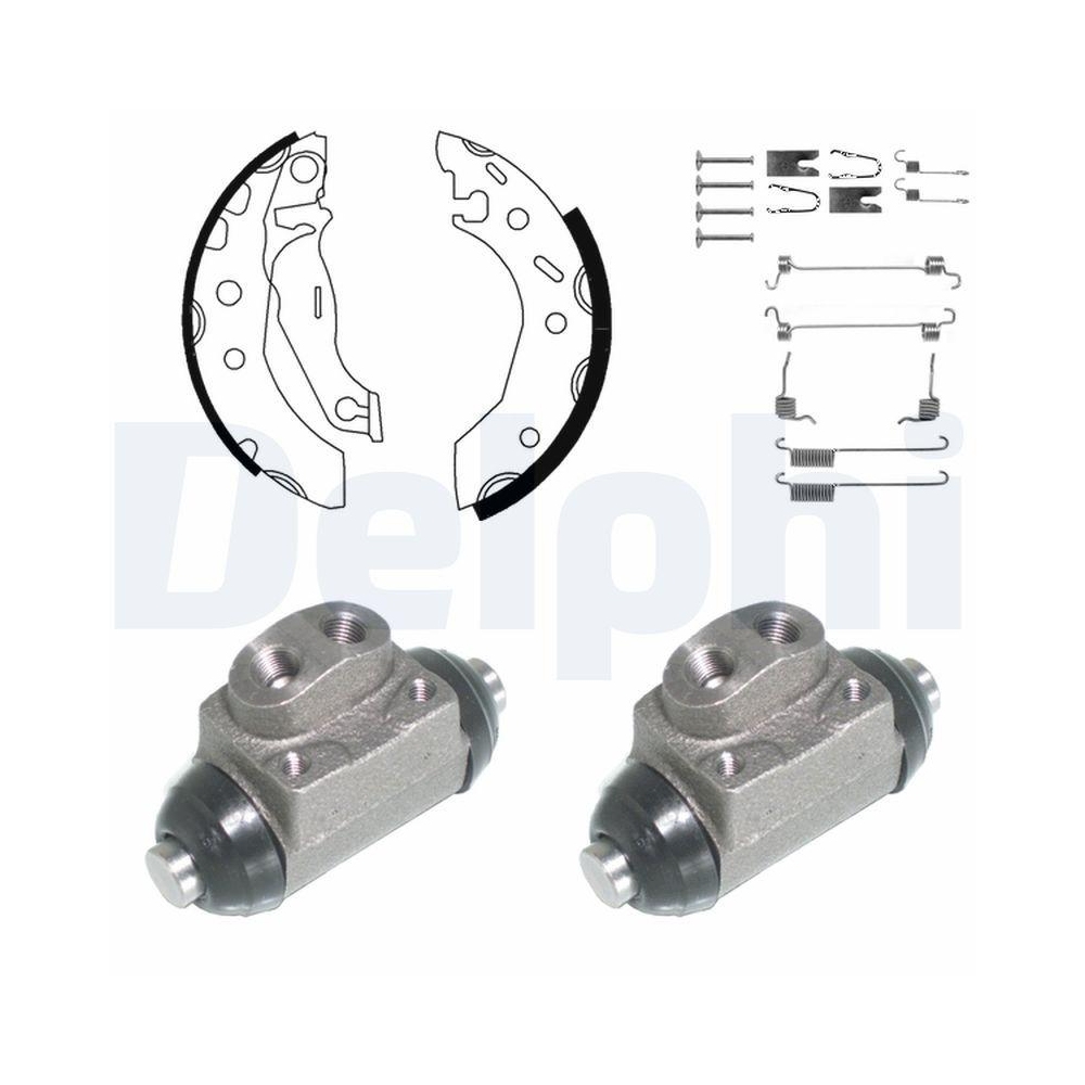 DELPHI KP948 Bremsbackensatz für FORD, Hinterachse