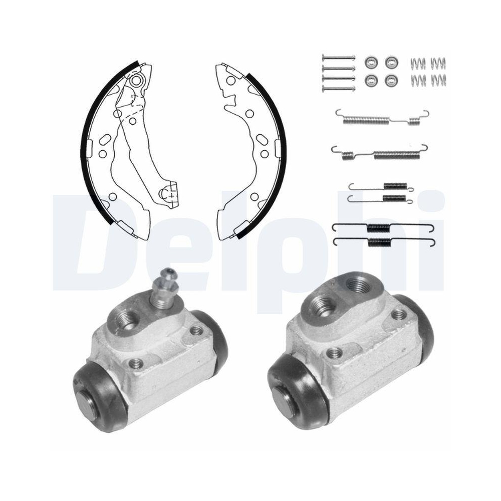 DELPHI KP1105 Bremsbackensatz f&uuml;r, Hinterachse