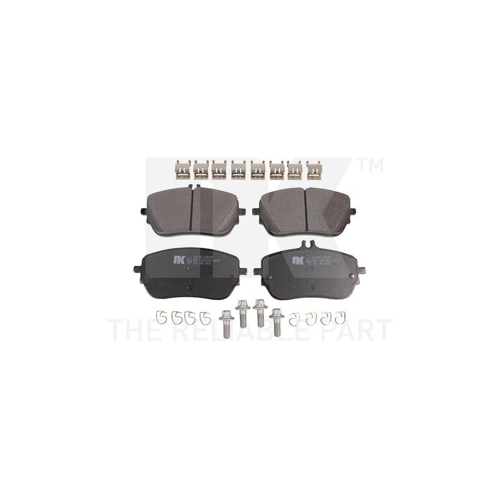Bremsbelagsatz, Scheibenbremse NK 223398 für MERCEDES-BENZ, Vorderachse