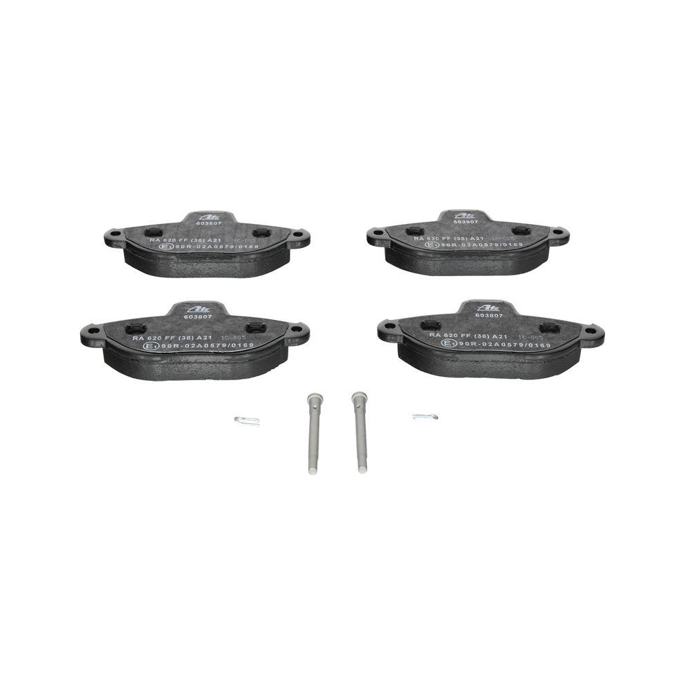 Bremsbelagsatz, Scheibenbremse ATE 13.0460-3807.2 f&uuml;r FIAT, Vorderachse