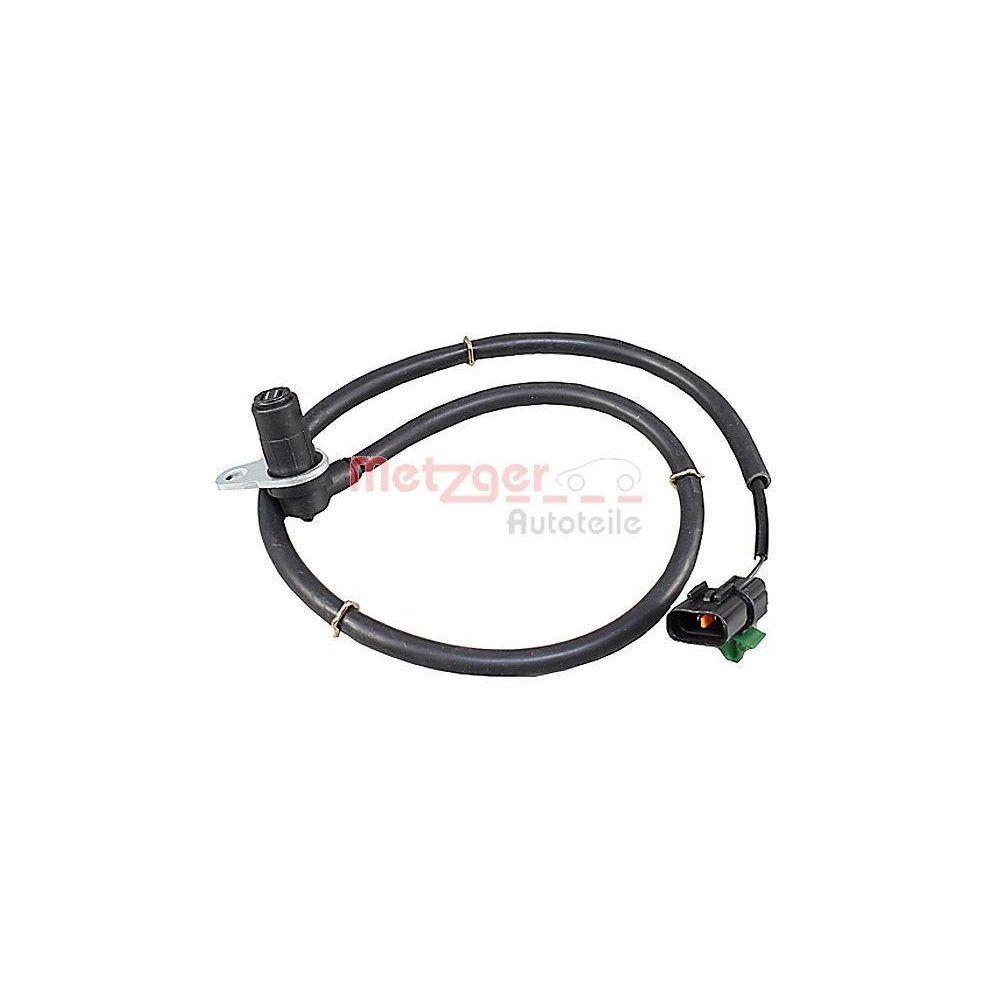 Sensor, Raddrehzahl METZGER 09001347 f&uuml;r MITSUBISHI, Hinterachse links