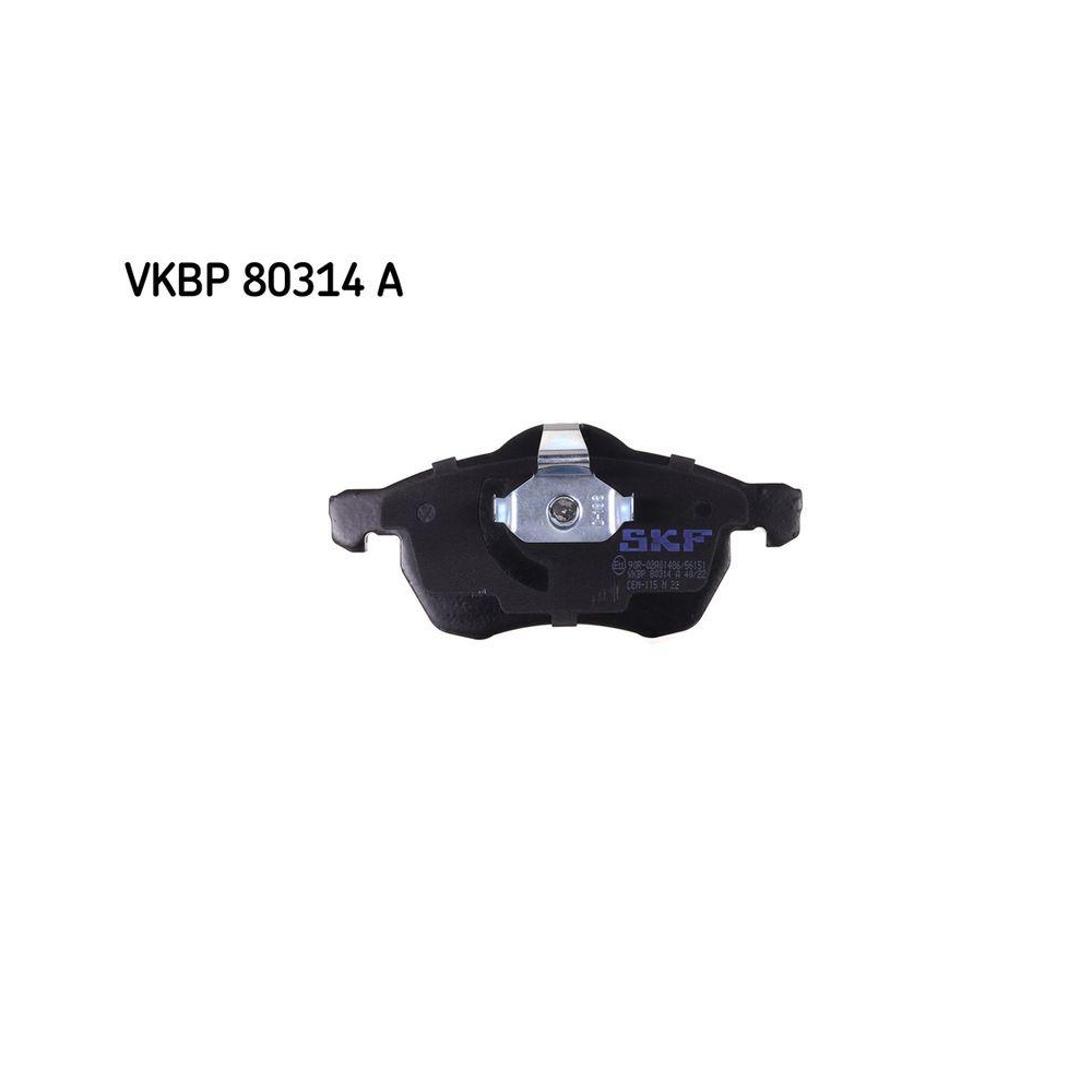 Bremsbelagsatz, Scheibenbremse SKF VKBP 80314 A f&uuml;r OPEL VAUXHALL CHEVROLET