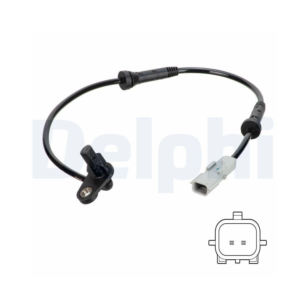 DELPHI SS20758 Sensor, Raddrehzahl f&uuml;r RENAULT DACIA, Hinterachse links