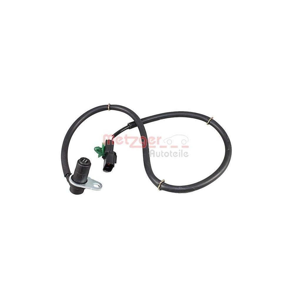 Sensor, Raddrehzahl METZGER 09001348 f&uuml;r MITSUBISHI, Hinterachse rechts
