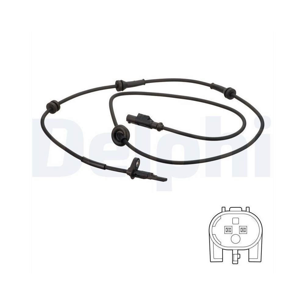 DELPHI SS20778 Sensor, Raddrehzahl f&uuml;r FIAT, Hinterachse links