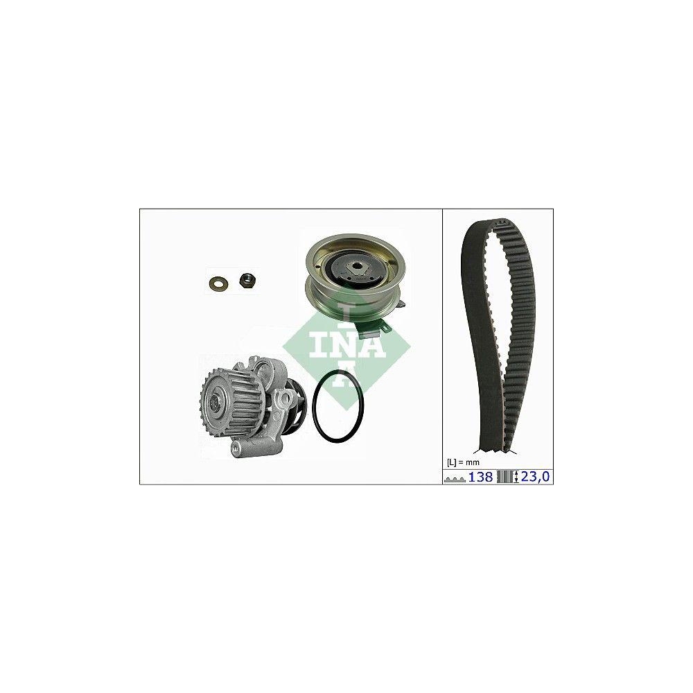 Wasserpumpe + Zahnriemensatz Schaeffler INA 530 0171 30 f&uuml;r AUDI SEAT SKODA VW