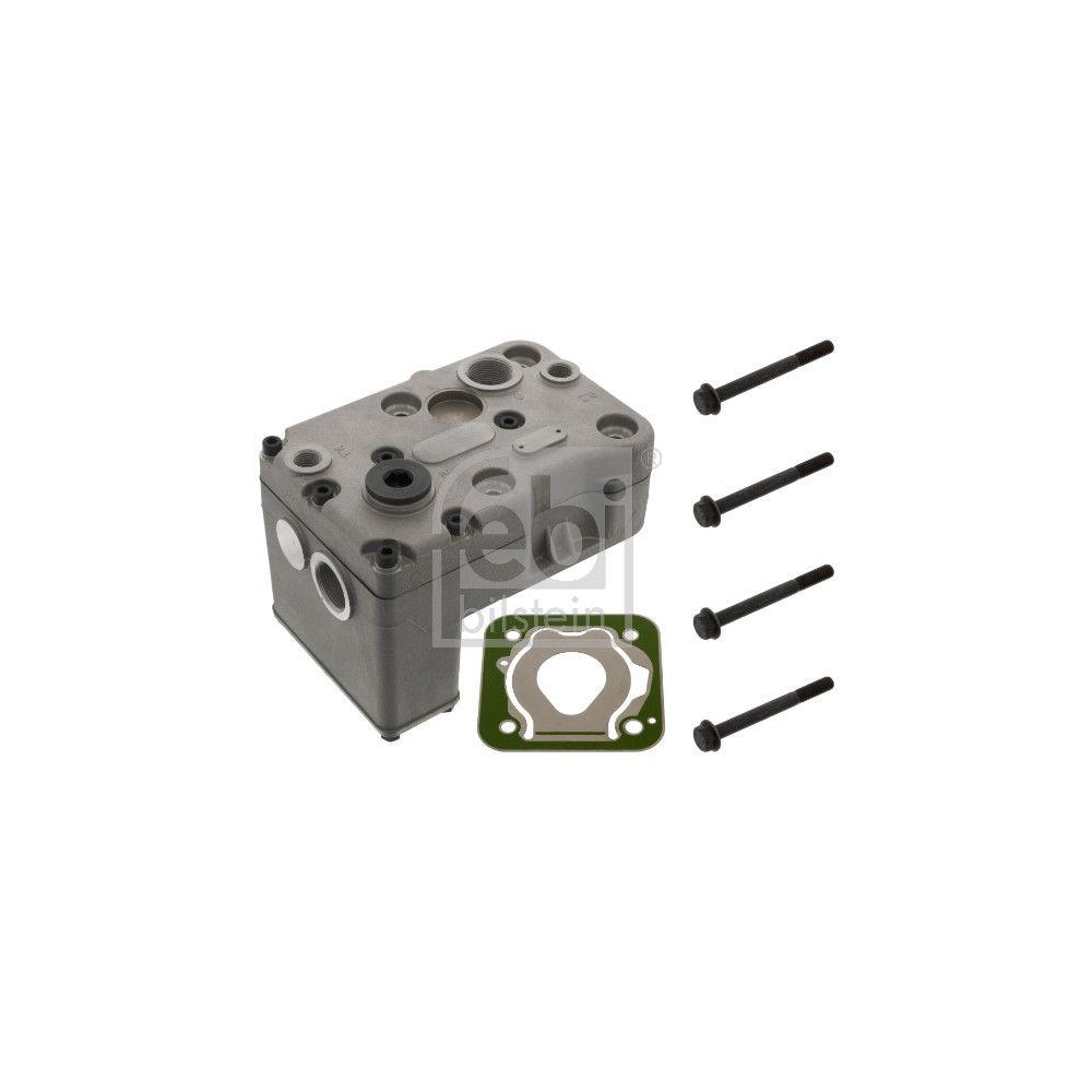 Zylinderkopf, Druckluftkompressor FEBI BILSTEIN 100293 für MAN NEOPLAN