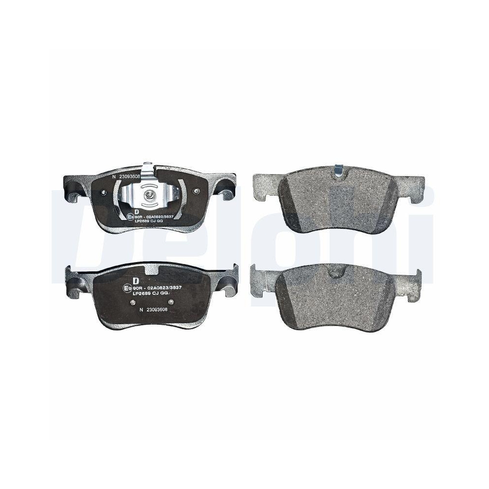 DELPHI LP2689 Bremsbelagsatz, Scheibenbremse f&uuml;r CITRO&Euml;N, Vorderachse