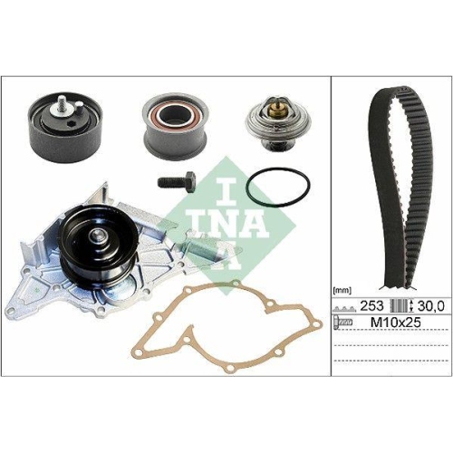 Wasserpumpe + Zahnriemensatz Schaeffler INA 530 0178 31 f&uuml;r AUDI SEAT SKODA VW