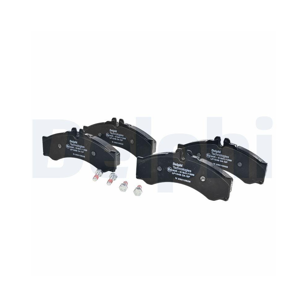 DELPHI LP1046 Bremsbelagsatz, Scheibenbremse f&uuml;r MERCEDES-BENZ VW, Hinterachse