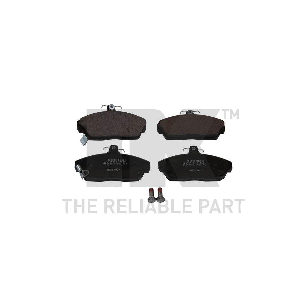 Bremsbelagsatz, Scheibenbremse NK 224009 für HONDA MG ROVER LOTUS, Vorderachse