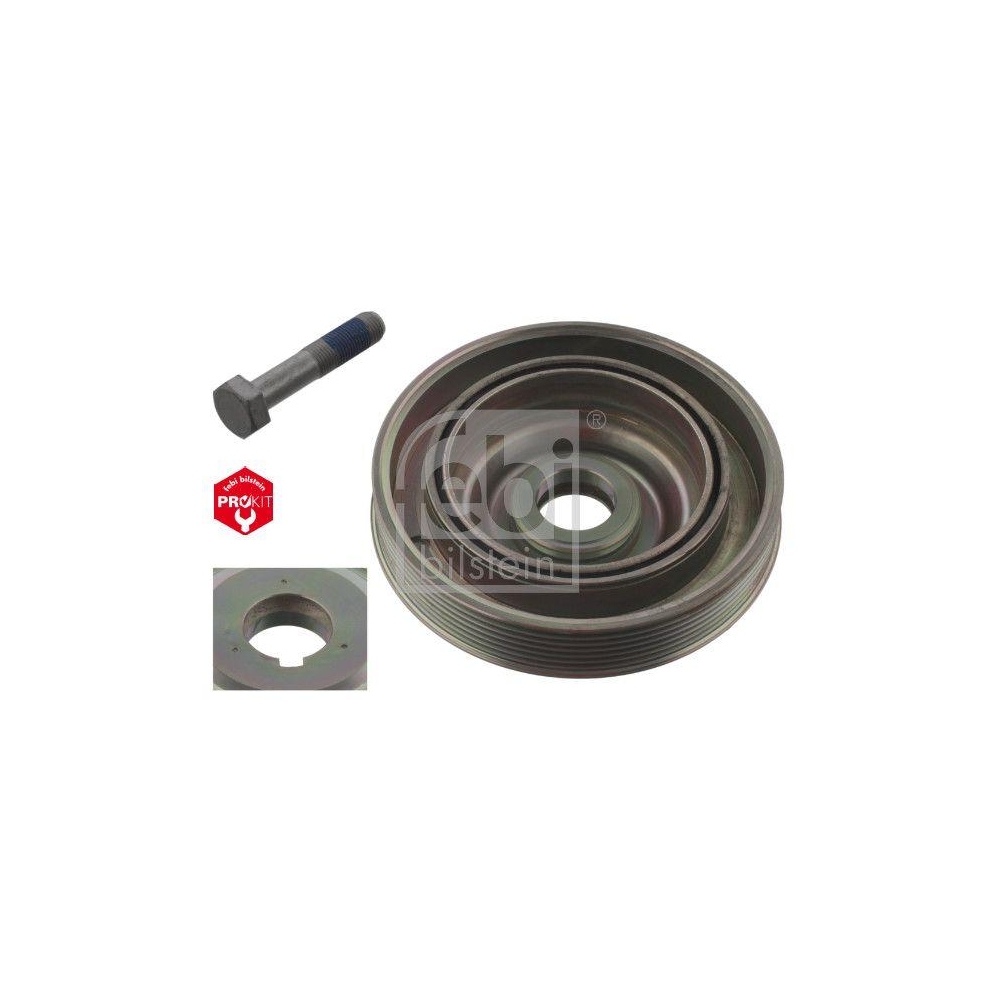 FEBI BILSTEIN Riemenscheibe, Kurbelwelle 33802 ProKit f&uuml;r CITRO&Euml;N FIAT FORD DS