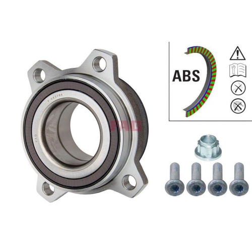 Radlagersatz Schaeffler FAG 713 6123 00 f&uuml;r PORSCHE VW, Hinterachse, Vorderachse