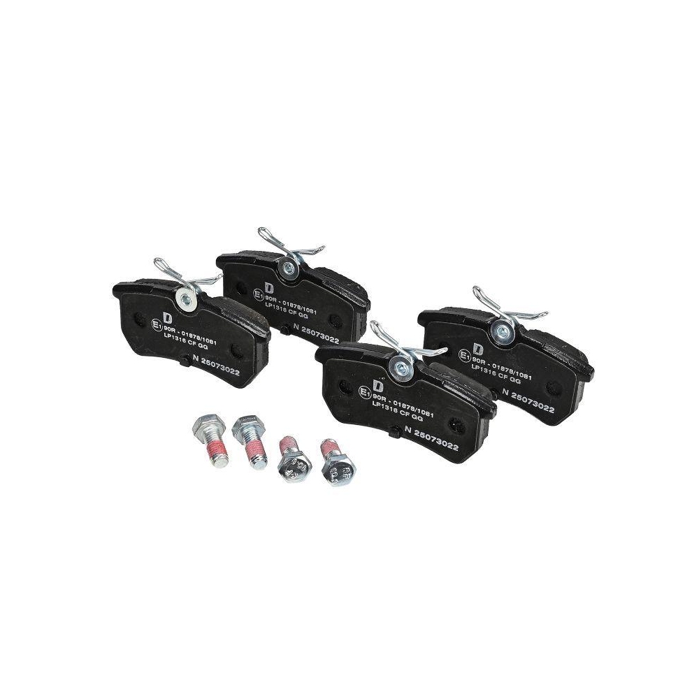 DELPHI LP1316 Bremsbelagsatz, Scheibenbremse f&uuml;r FORD FORD ASIA & OCEANIA