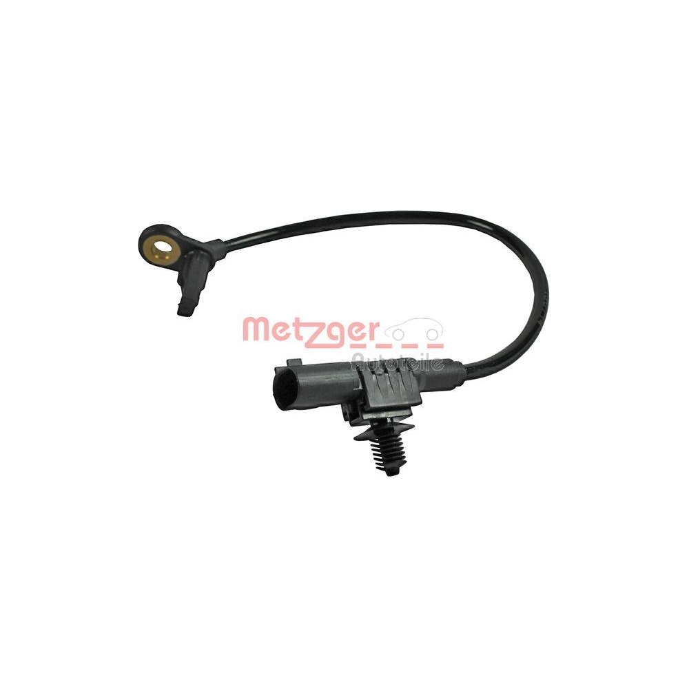 Sensor, Raddrehzahl METZGER 0900775 f&uuml;r MERCEDES-BENZ, Hinterachse