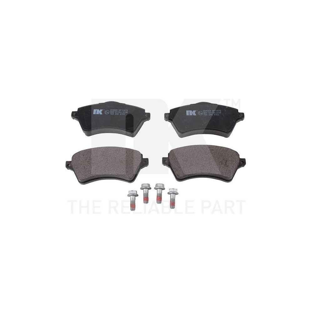Bremsbelagsatz, Scheibenbremse NK 224023 f&uuml;r LAND ROVER, Vorderachse