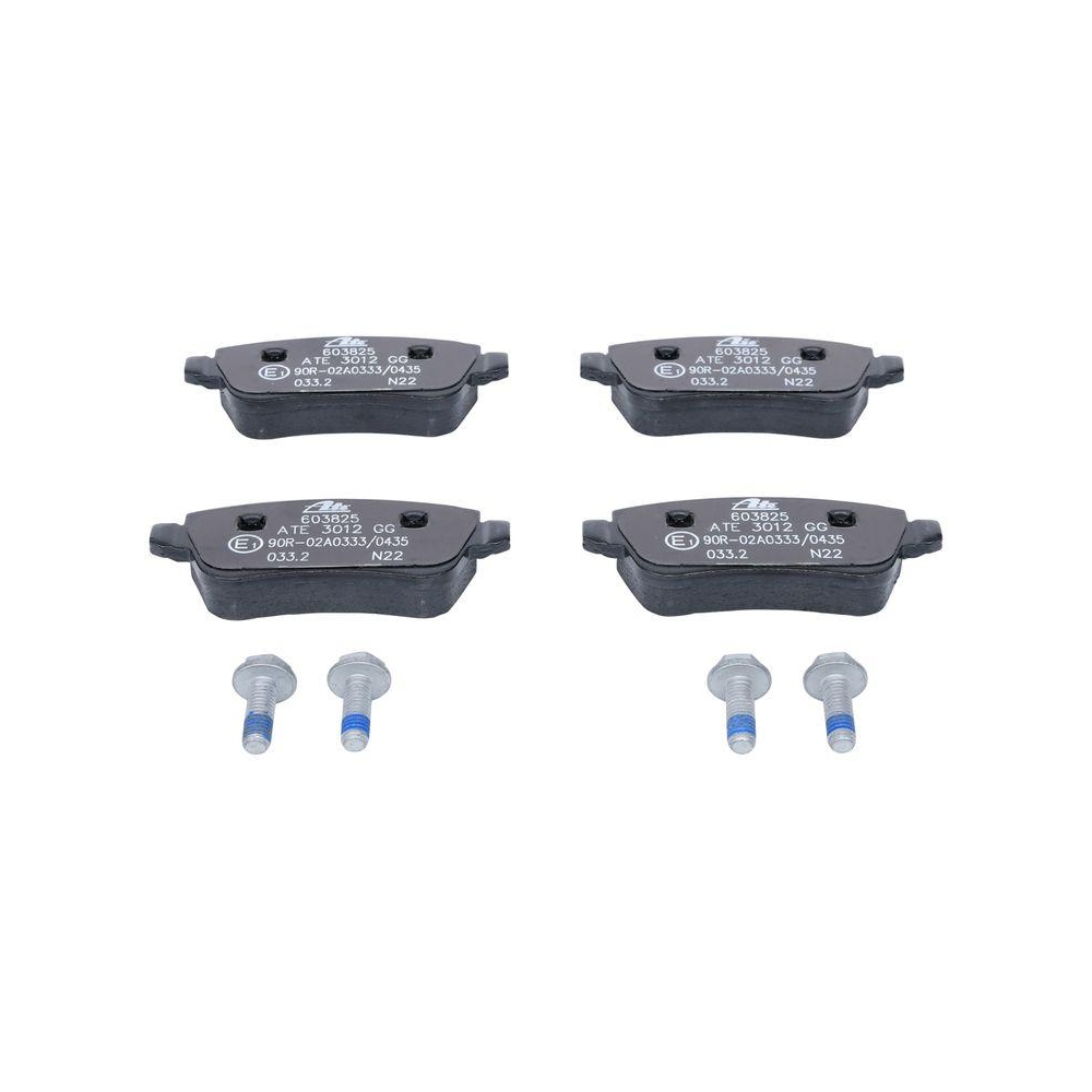 Bremsbelagsatz, Scheibenbremse ATE 13.0460-3825.2 f&uuml;r FIAT, Hinterachse