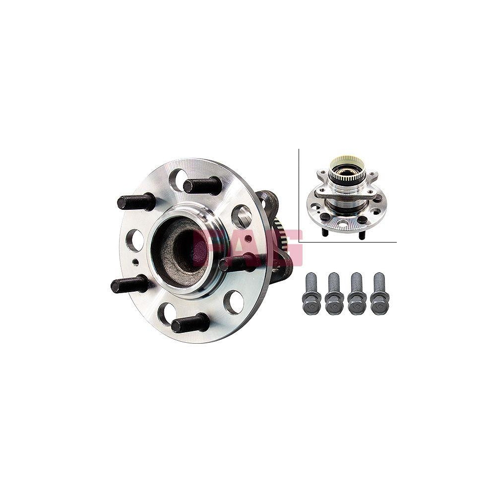 Radlagersatz Schaeffler FAG 713 6266 90 für HYUNDAI KIA, Hinterachse