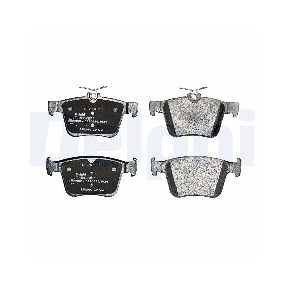 DELPHI LP2697 Bremsbelagsatz, Scheibenbremse f&uuml;r AUDI SEAT SKODA VW AUDI (FAW)