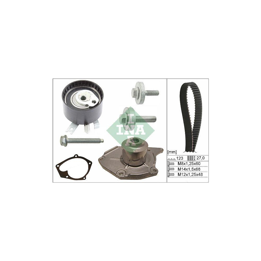 Wasserpumpe + Zahnriemensatz Schaeffler INA 530 0197 31 für NISSAN RENAULT DACIA