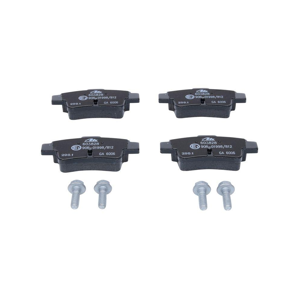 Bremsbelagsatz, Scheibenbremse ATE 13.0460-3828.2 f&uuml;r FIAT, Hinterachse