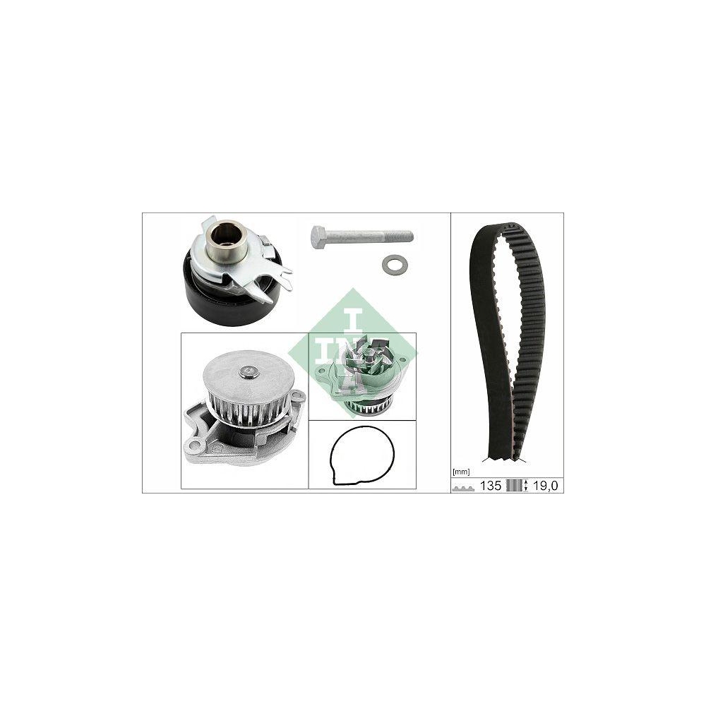 Wasserpumpe + Zahnriemensatz Schaeffler INA 530 0199 30 f&uuml;r AUDI SEAT SKODA VW