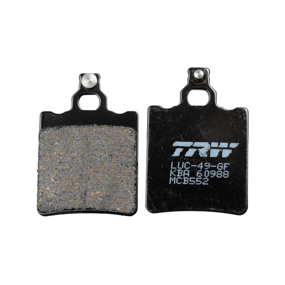 Bremsbelagsatz, Scheibenbremse TRW MCB552 Organic Allround f&uuml;r, Hinterachse