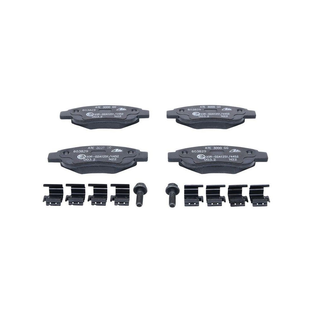 Bremsbelagsatz, Scheibenbremse ATE 13.0460-3829.2 f&uuml;r CITRO&Euml;N PEUGEOT TOYOTA