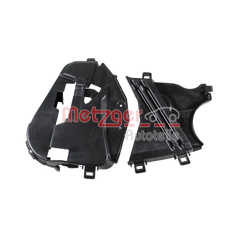 Abdeckung, Zahnriemen METZGER 2386017 f&uuml;r RENAULT DACIA, au&szlig;en, oben, unten