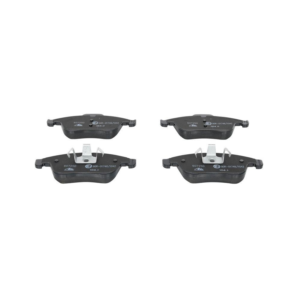 Bremsbelagsatz, Scheibenbremse ATE 13.0460-7250.2 f&uuml;r RENAULT, Vorderachse