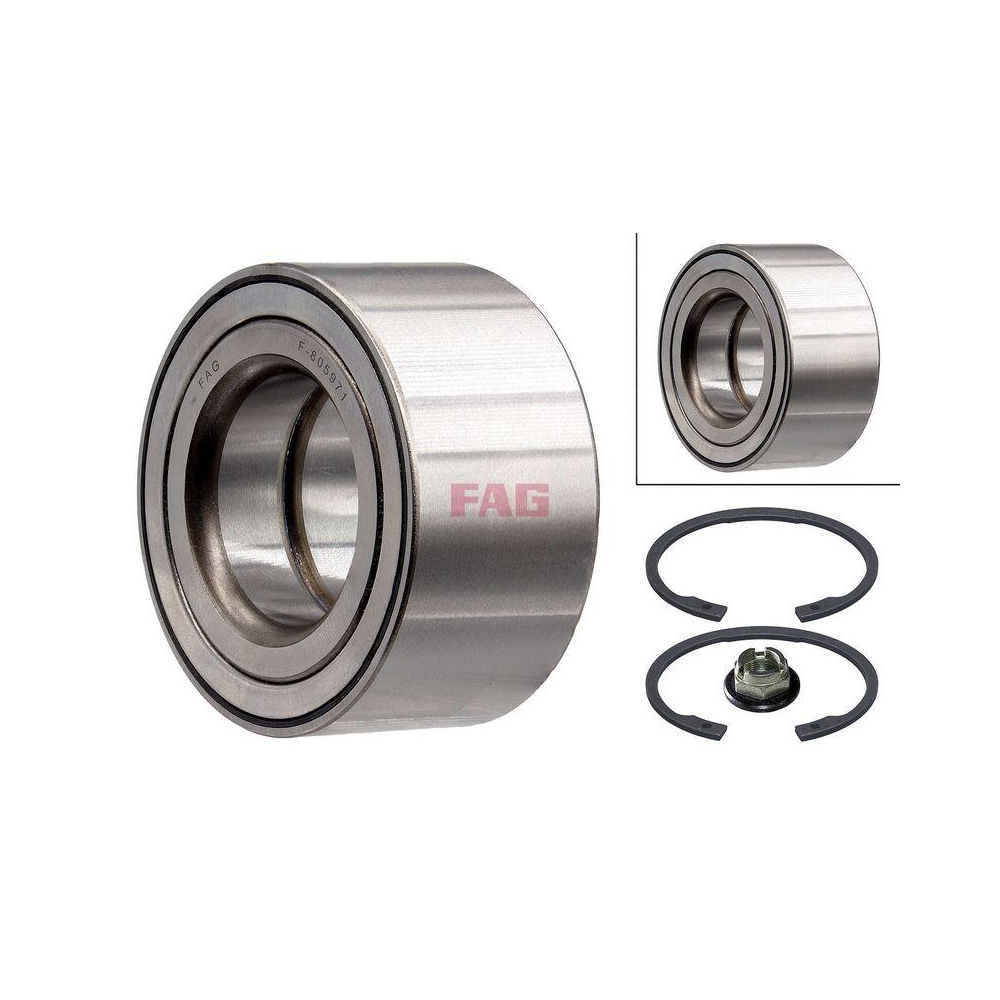 Radlagersatz Schaeffler FAG 713 6780 50 f&uuml;r FORD, Vorderachse