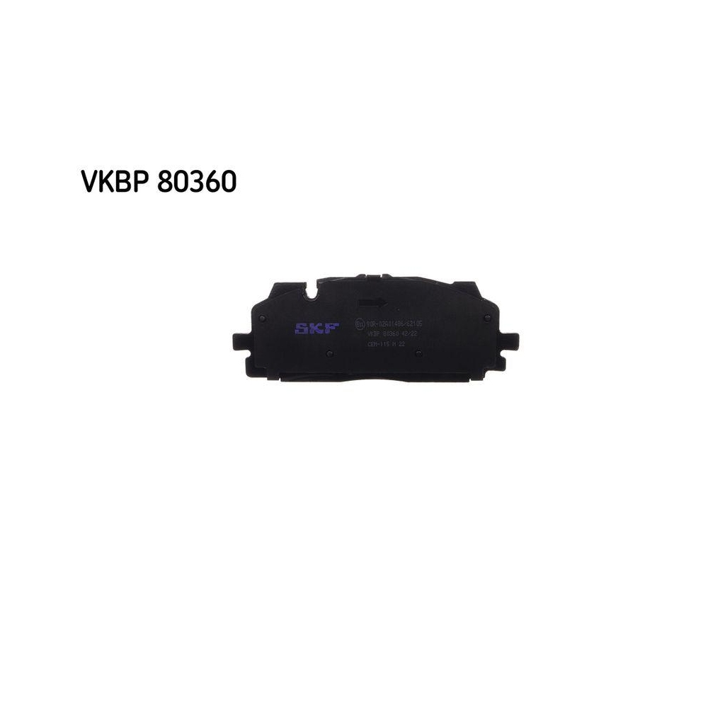 Bremsbelagsatz, Scheibenbremse SKF VKBP 80360 f&uuml;r AUDI VW, Vorderachse