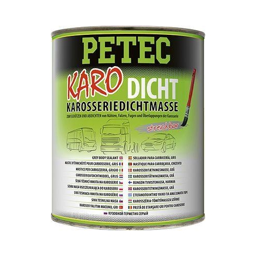 PETEC 2x 94130 Karo-Dicht Karosseriedichtmasse Grau 1 kg Dichtmasse