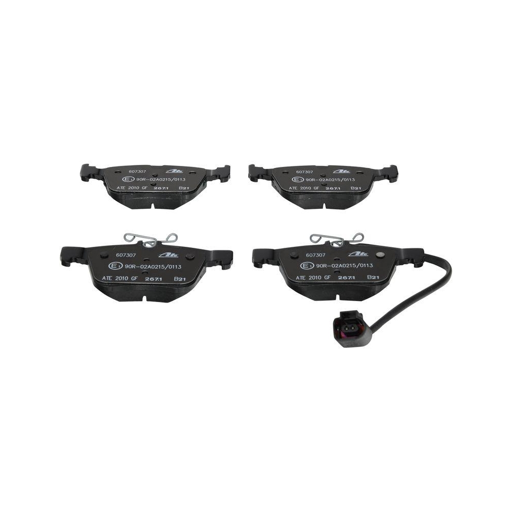 Bremsbelagsatz, Scheibenbremse ATE 13.0460-7307.2 f&uuml;r VAG, Hinterachse