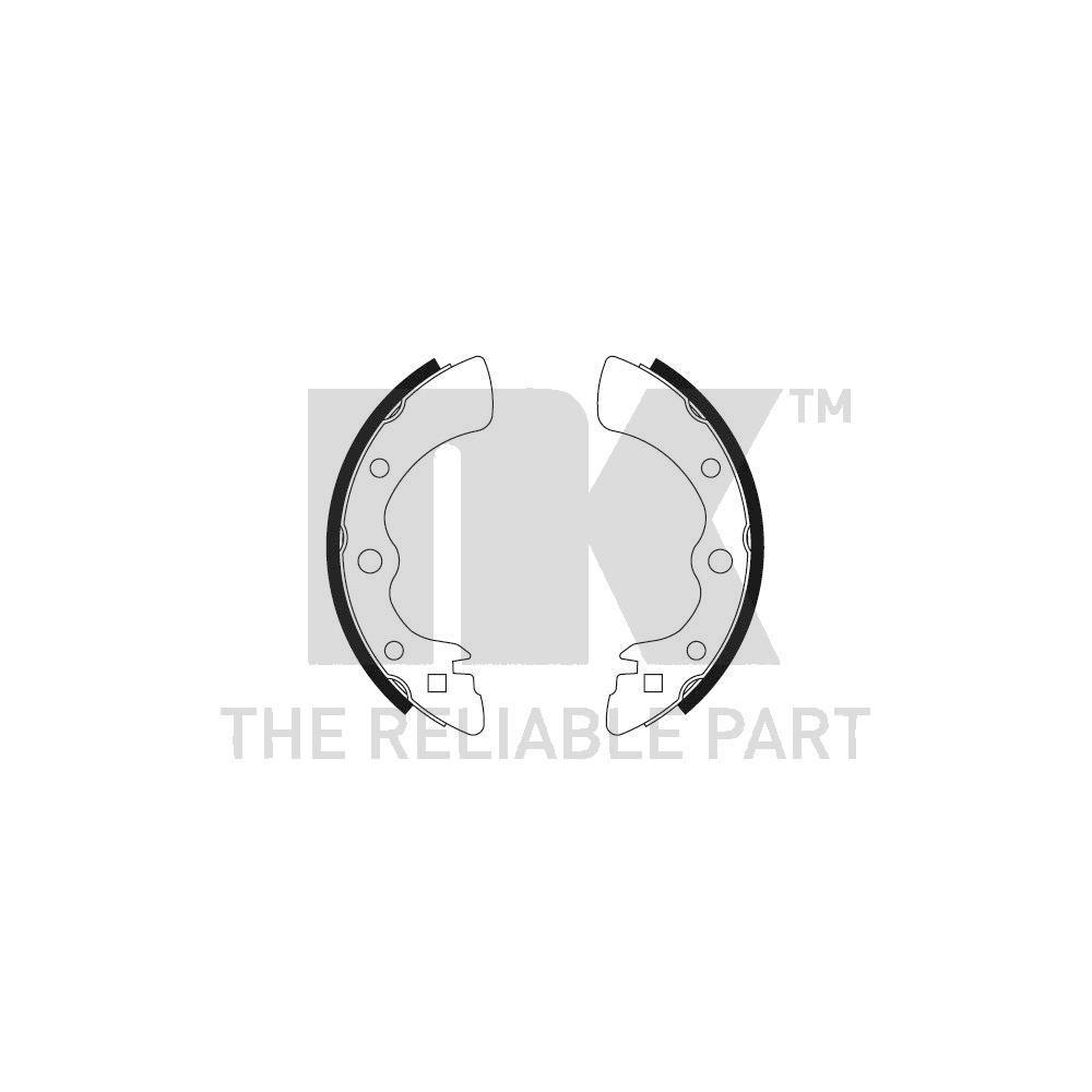 Bremsbackensatz NK 2726284 für HONDA, Hinterachse