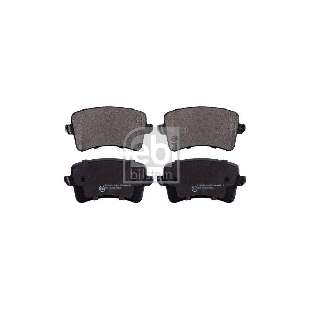 FEBI BILSTEIN Bremsbelagsatz, Scheibenbremse 16755 f&uuml;r AUDI, Hinterachse