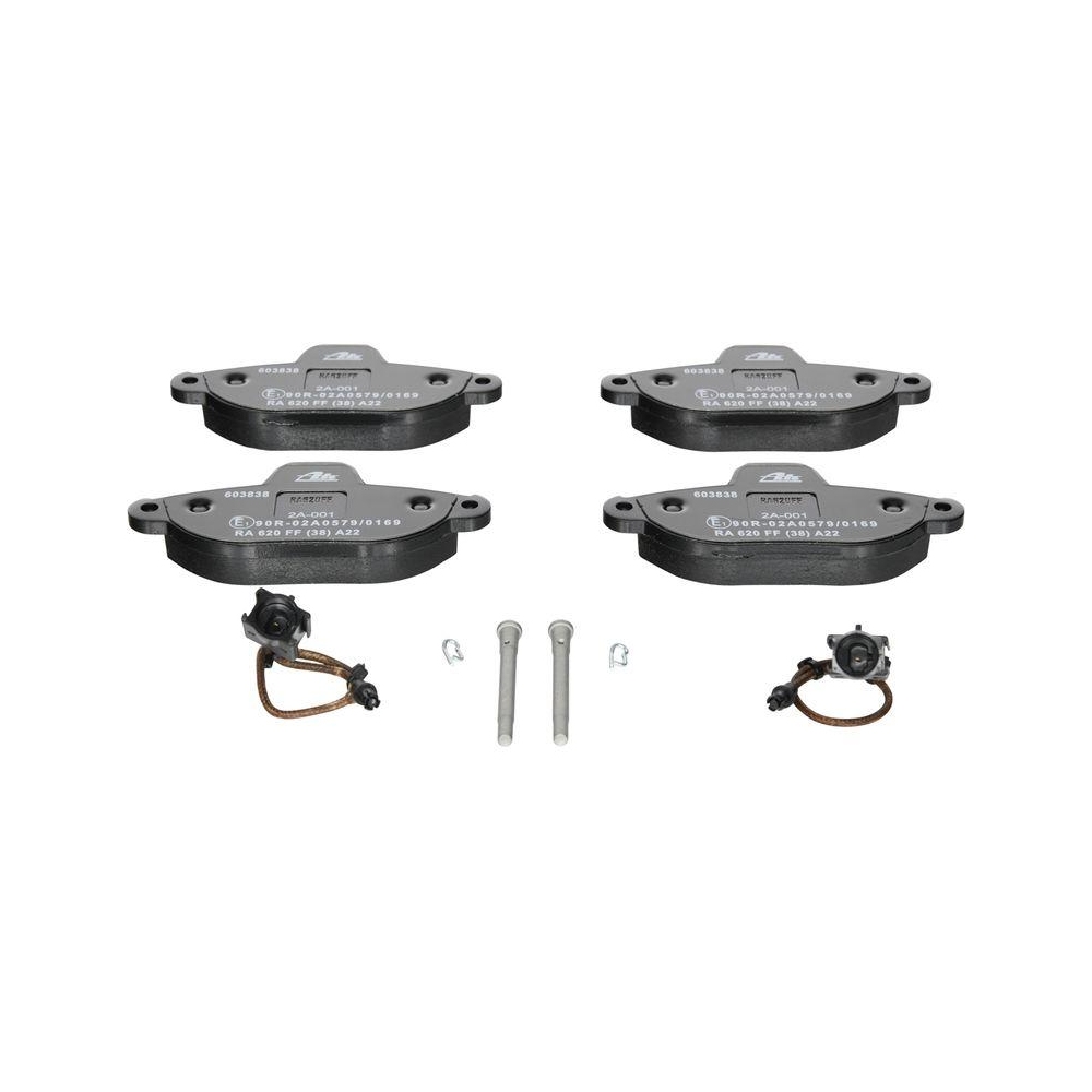 Bremsbelagsatz, Scheibenbremse ATE 13.0460-3838.2 f&uuml;r FIAT FORD, Vorderachse