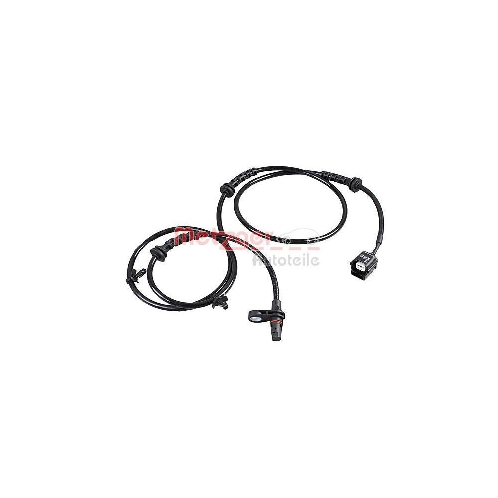 Sensor, Raddrehzahl METZGER 09001368 f&uuml;r NISSAN, Hinterachse rechts