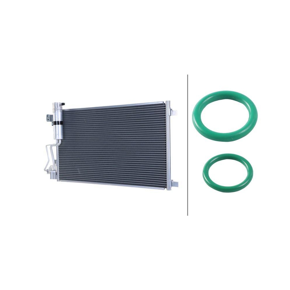 HELLA Kondensator, Klimaanlage 8FC 366 221-071 >>> Easy2Fit <<< für NISSAN