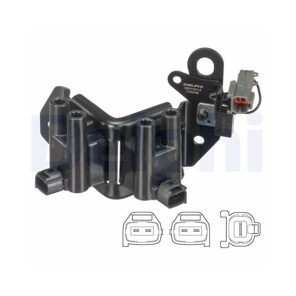 DELPHI GN10414-12B1 Z&uuml;ndspule f&uuml;r HYUNDAI, rechts