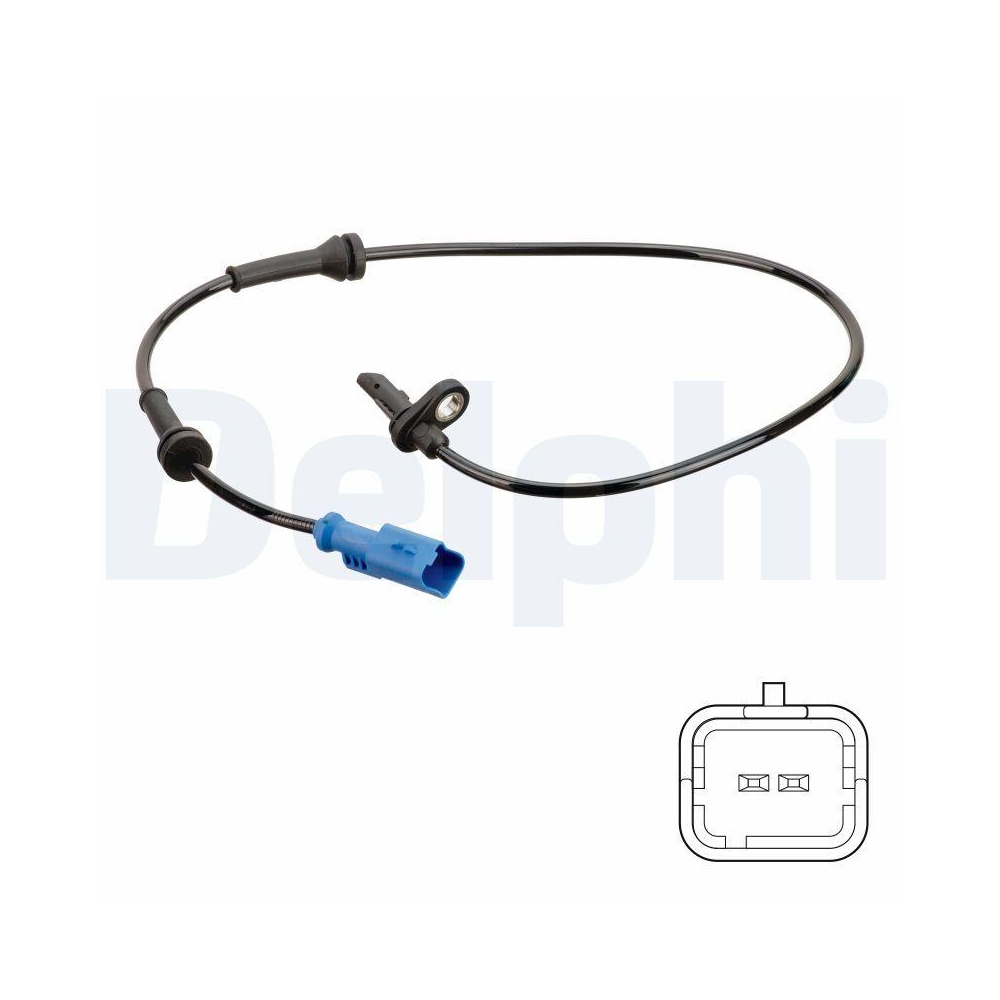 DELPHI SS20748 Sensor, Raddrehzahl f&uuml;r CITRO&Euml;N PEUGEOT, Hinterachse