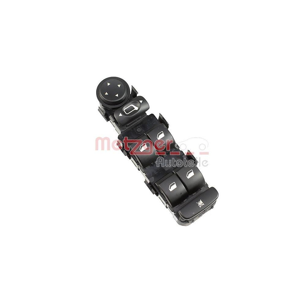 Schalter, Fensterheber METZGER 0916935 für CITROËN, fahrerseitig, vorne