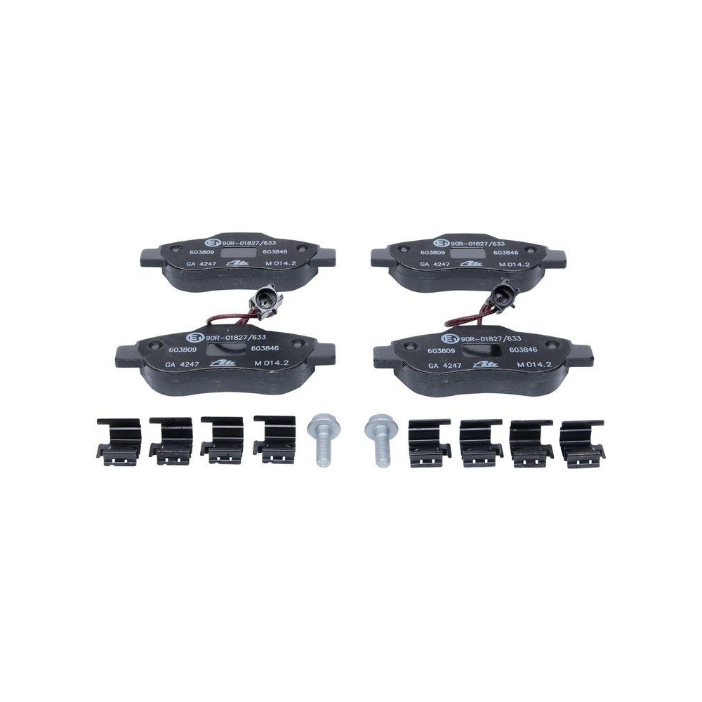 Bremsbelagsatz, Scheibenbremse ATE 13.0460-3846.2 für FIAT FORD, Vorderachse