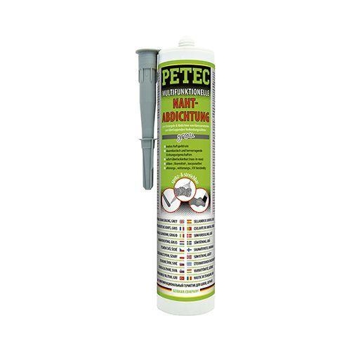 PETEC 6x 94131 Multifunktionelle Nahtabdichtung Grau 310 ml Karosseriedichtmasse