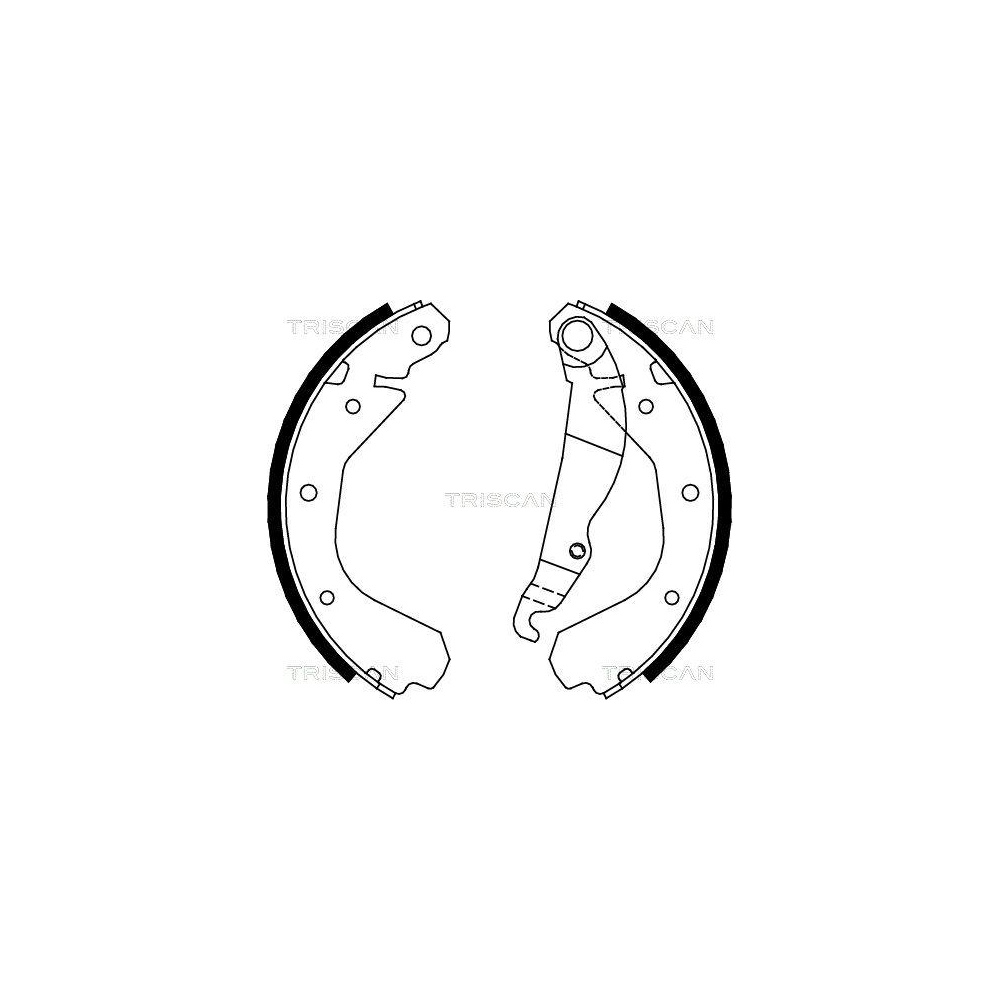 Bremsbackensatz TRISCAN 8100 24409 f&uuml;r OPEL VAUXHALL, Hinterachse
