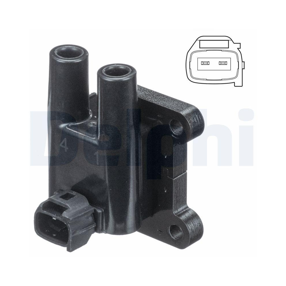 DELPHI GN10840-12B1 Z&uuml;ndspule f&uuml;r HYUNDAI KIA, f&uuml;r Zylinder 1, f&uuml;r Zylinder 4