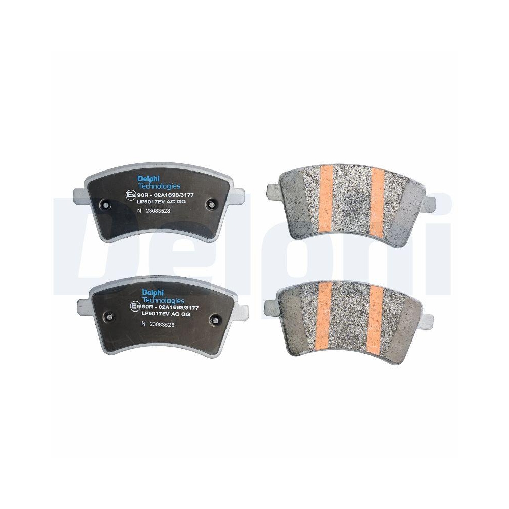 DELPHI LP5017EV Bremsbelagsatz, Scheibenbremse f&uuml;r RENAULT, Vorderachse