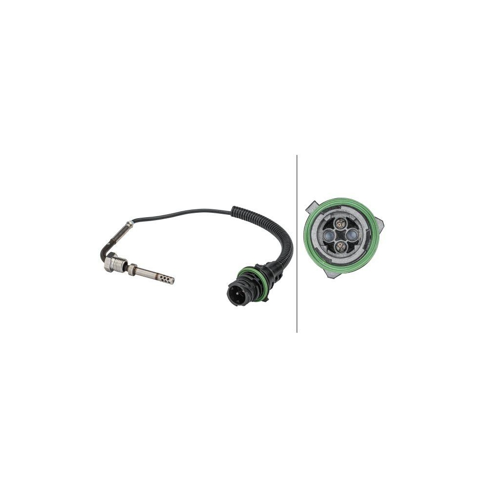 HELLA Sensor, Abgastemperatur 6PT 358 181-571 f&uuml;r MERCEDES-BENZ