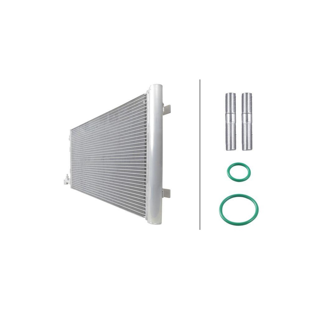 HELLA Kondensator, Klimaanlage 8FC 366 221-121 >>> Easy2Fit <<< f&uuml;r RENAULT