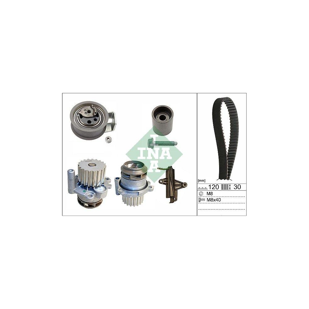 Wasserpumpe + Zahnriemensatz Schaeffler INA 530 0340 30 f&uuml;r AUDI SEAT SKODA VW